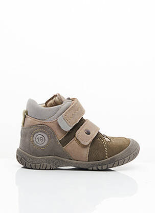 Botine/ghete nubuc vârf rotund bej NOËL fată