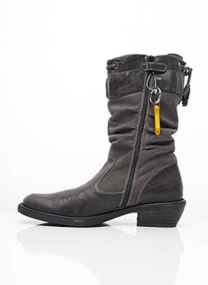 Botine/ghete material neted pătrat gri STONES AND BONES fată