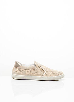 Slip-on-uri vârf rotund vârf rotund bej ROMAGNOLI fată
