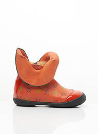 Botine/ghete material neted vârf rotund portocaliu RONDINELLA fille