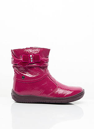 Botine/ghete material neted vârf rotund roz FALCOTTO fată