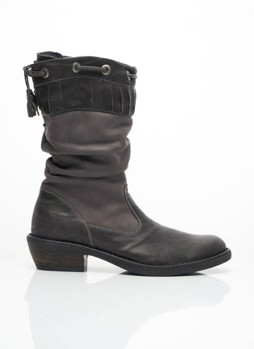 Botine/ghete material neted pătrat gri STONES AND BONES fille