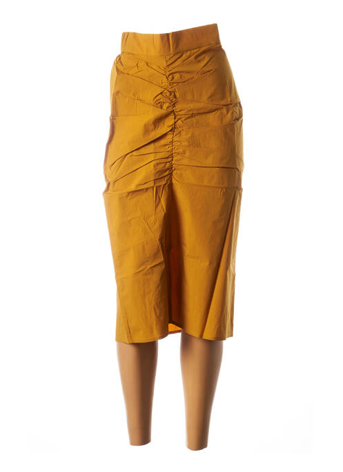 Fustă lungă galben RORA femeie