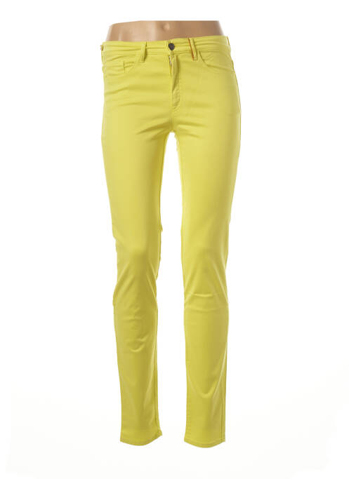 Pantalon slim galben COUTURIST femeie