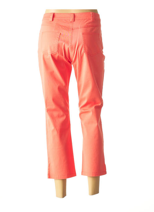 Pantalon trei sferturi roz MADEMOISELLE AMBRE femeie