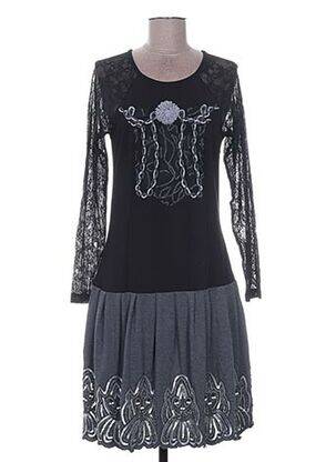 Rochie midi negru LES FILLES DU VENT femeie