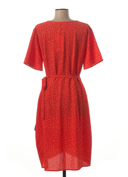 Rochie midi portocaliu ICHI femeie