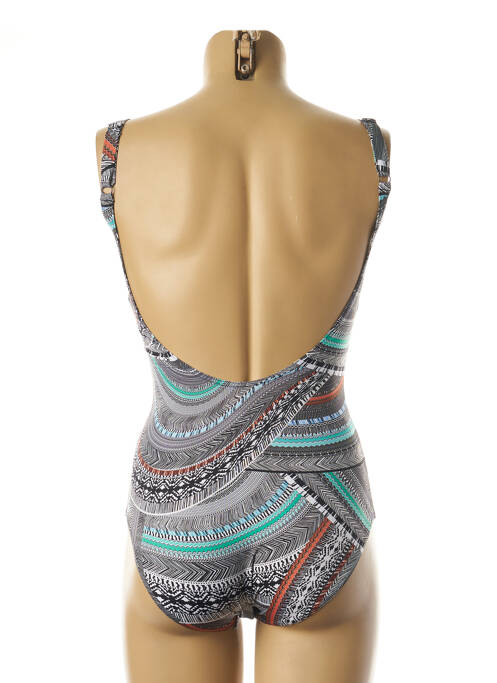 Costum de baie dintr-o singură piesă imprimeu fantezie negru ROSE POMME femme