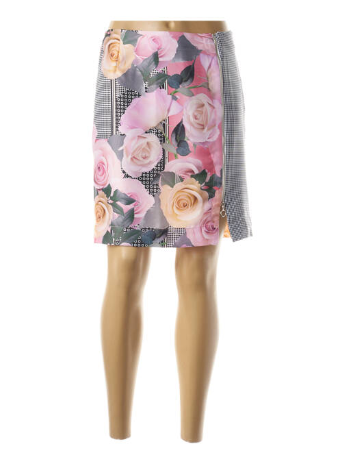 Fustă scurtă gri BLEU D'AZUR femeie