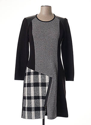 Rochie midi mâneci lungi mâneci lungi negru MERI & ESCA femeie