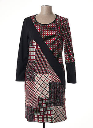 Rochie midi mâneci lungi mâneci lungi negru MERI & ESCA femeie