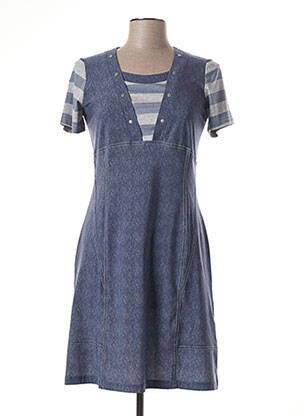 Rochie scurtă mâneci scurte mâneci scurte albastru MERI & ESCA femeie
