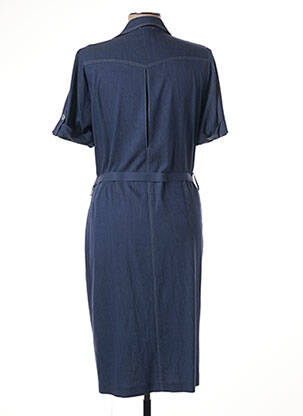 Rochie midi mâneci scurte mâneci scurte albastru GUY DUBOUIS femeie