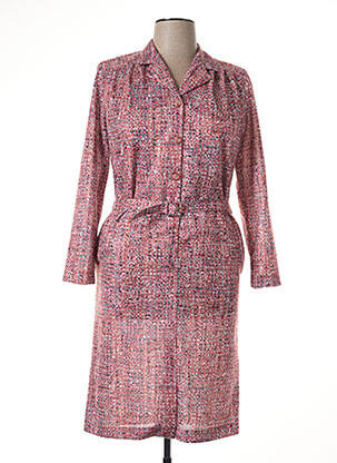 Rochie midi roz GUY DUBOUIS femeie