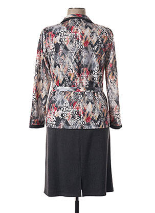Rochie midi mâneci lungi mâneci lungi gri GUY DUBOUIS femeie