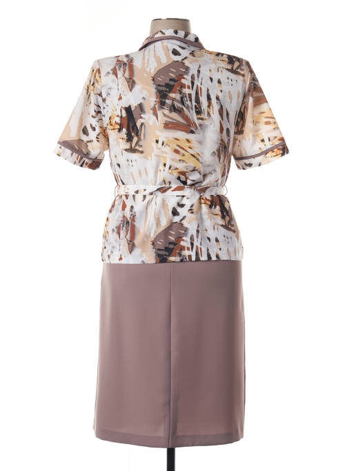 Rochie midi bej GUY DUBOUIS femeie