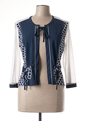 Jachete casual guler rotund albastru FRANCE RIVOIRE femeie