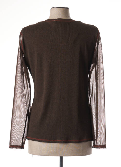 Vestă cu mâneci lungi maro MERI & ESCA femeie