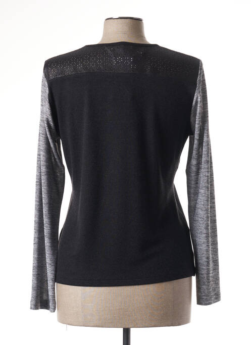 Tricou croială cambrată mâneci lungi negru MERI & ESCA femme