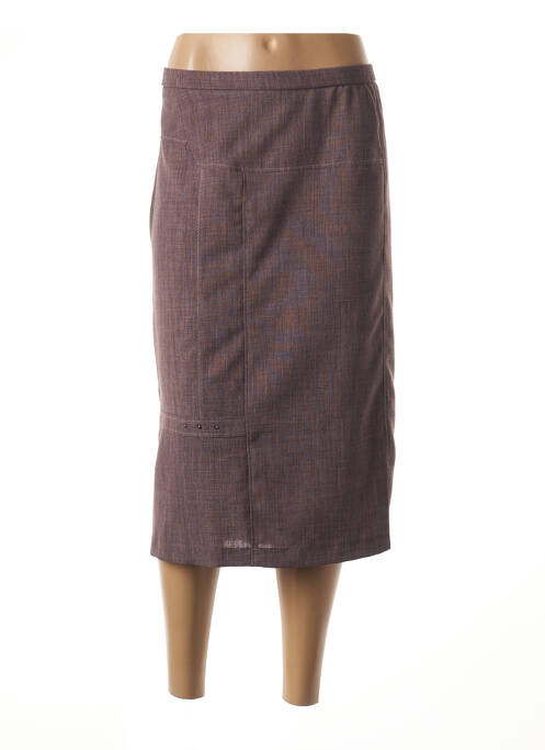 Fustă midi maro GUY DUBOUIS femeie