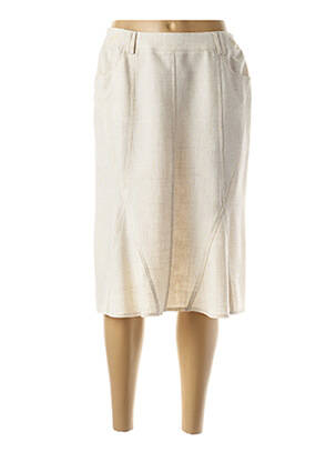 Fustă midi bej GUY DUBOUIS femeie