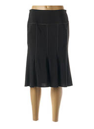 Fustă midi elasticitate negru IMPULSION femme