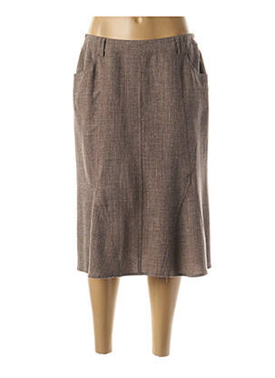 Fustă lungă maro GUY DUBOUIS femeie