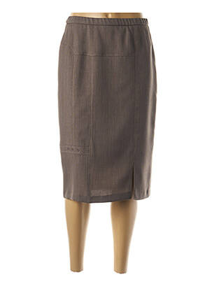 Fustă midi maro GUY DUBOUIS femeie