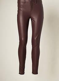 Pantalon slim talie joasă talie joasă maro ONLY femeie