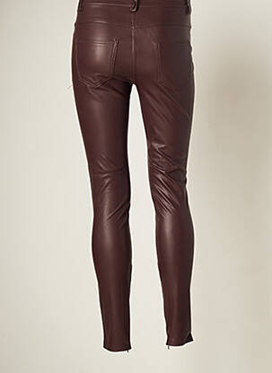 Pantalon slim talie joasă talie joasă maro ONLY femeie