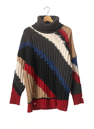 Pulover tunică gri LALA femeie