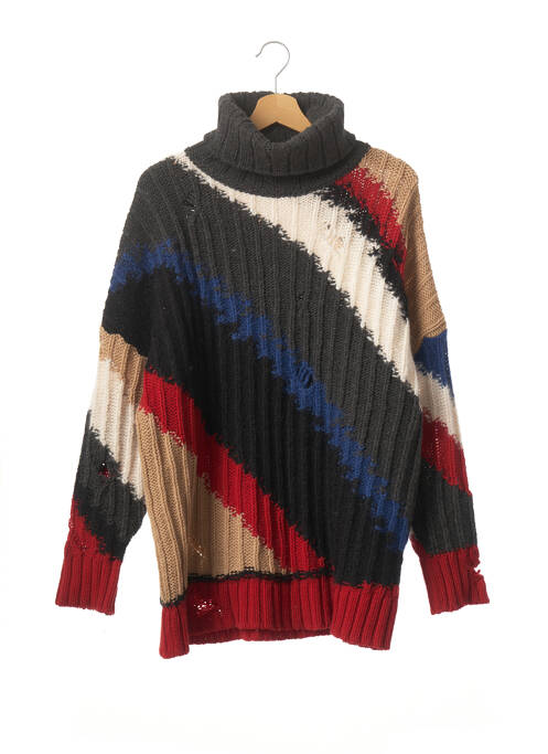 Pulover tunică gri LALA femeie