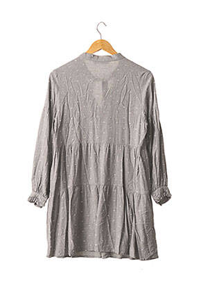Rochie scurtă croială evazată mâneci lungi gri ZARA femme
