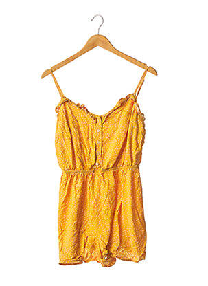 Salopetă scurtă galben BERSHKA femeie