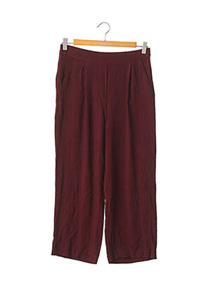 Pantalon drept țesătură crep roșu MANGO femeie