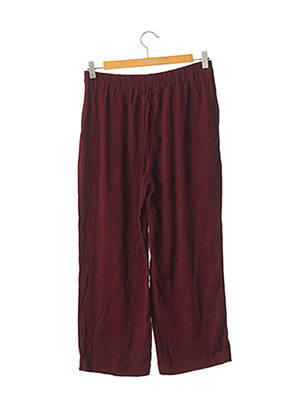 Pantalon drept țesătură crep roșu MANGO femeie