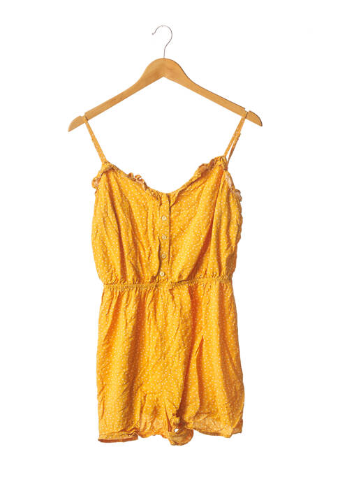 Salopetă scurtă galben BERSHKA femeie