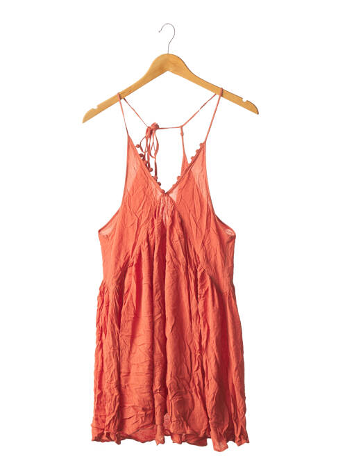 Rochie scurtă portocaliu SANS MARQUE femeie