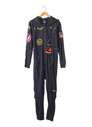 Salopetă-pantalon croială cambrată mâneci lungi albastru ONEPIECE femeie