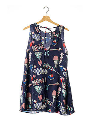 Rochie scurtă albastru TRAFALUC femeie