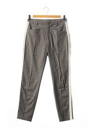 Pantalon chino broderie galoni laterali mărime normală gri ONE STEP femeie