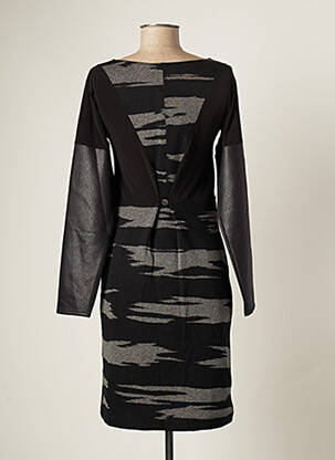 Rochie midi mâneci lungi mâneci lungi negru CATY LESCA femeie