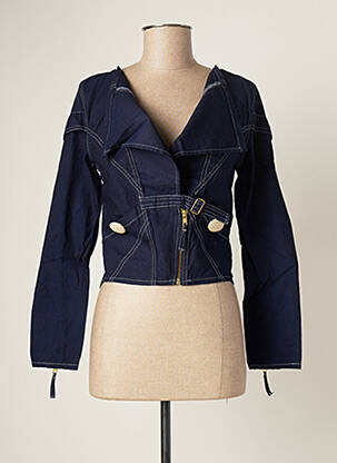 Jachetă de blugi albastru CATY LESCA femeie