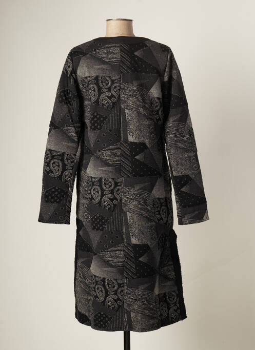 Palton lung gri BATISTAME femeie