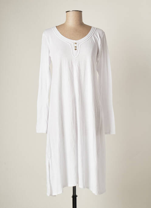 Rochie midi alb BATISTAME femeie