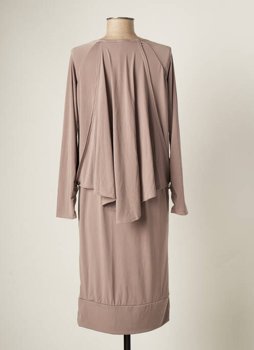 Rochie midi maro CATY LESCA femeie