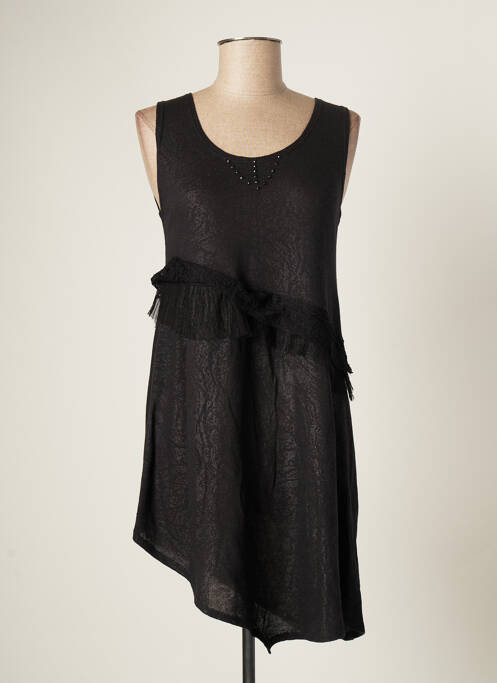 Tunică fără mâneci negru CATY LESCA femeie