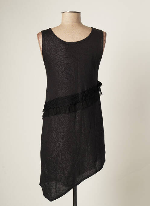 Tunică fără mâneci negru CATY LESCA femeie