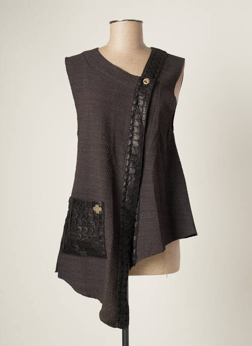 Vestă fără mâneci gri BATISTAME femeie