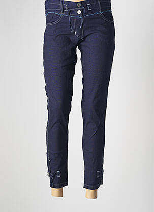 Pantalon 7/8 mărime normală mărime normală albastru CATY LESCA femeie